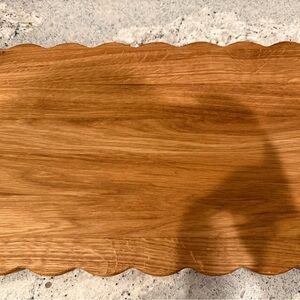Serena & Lily Scalloped Plank Serving  Board